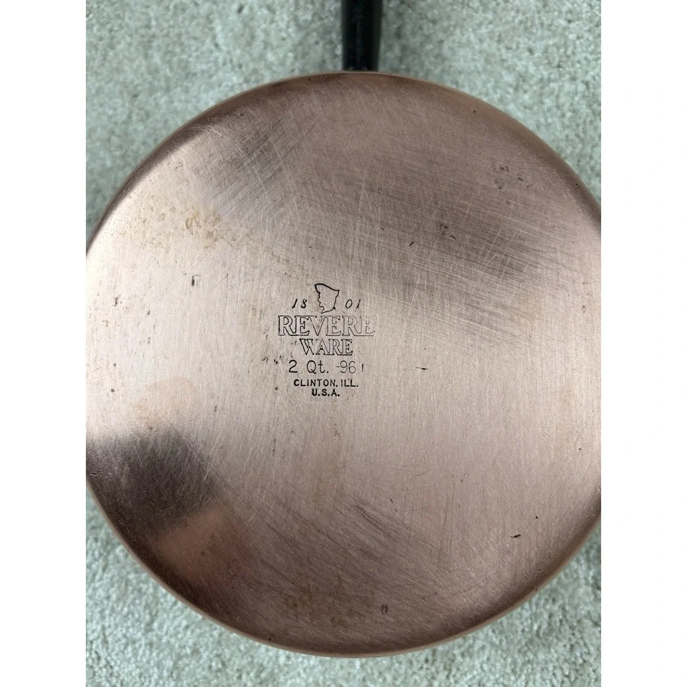 Revere Ware 1801 Stainless Steel Copper Bottom 2 Quart Saucepan No Lid